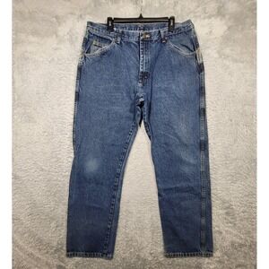 Wrangler Regular Fit Jeans Mens 38x32 Blue Denim Cotton‎ Casual Pants